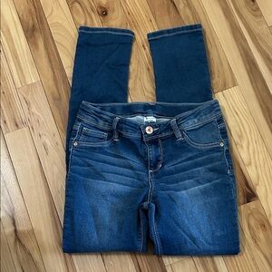 Kids Dark Blue Stretch Skinny Jeans - Unbranded